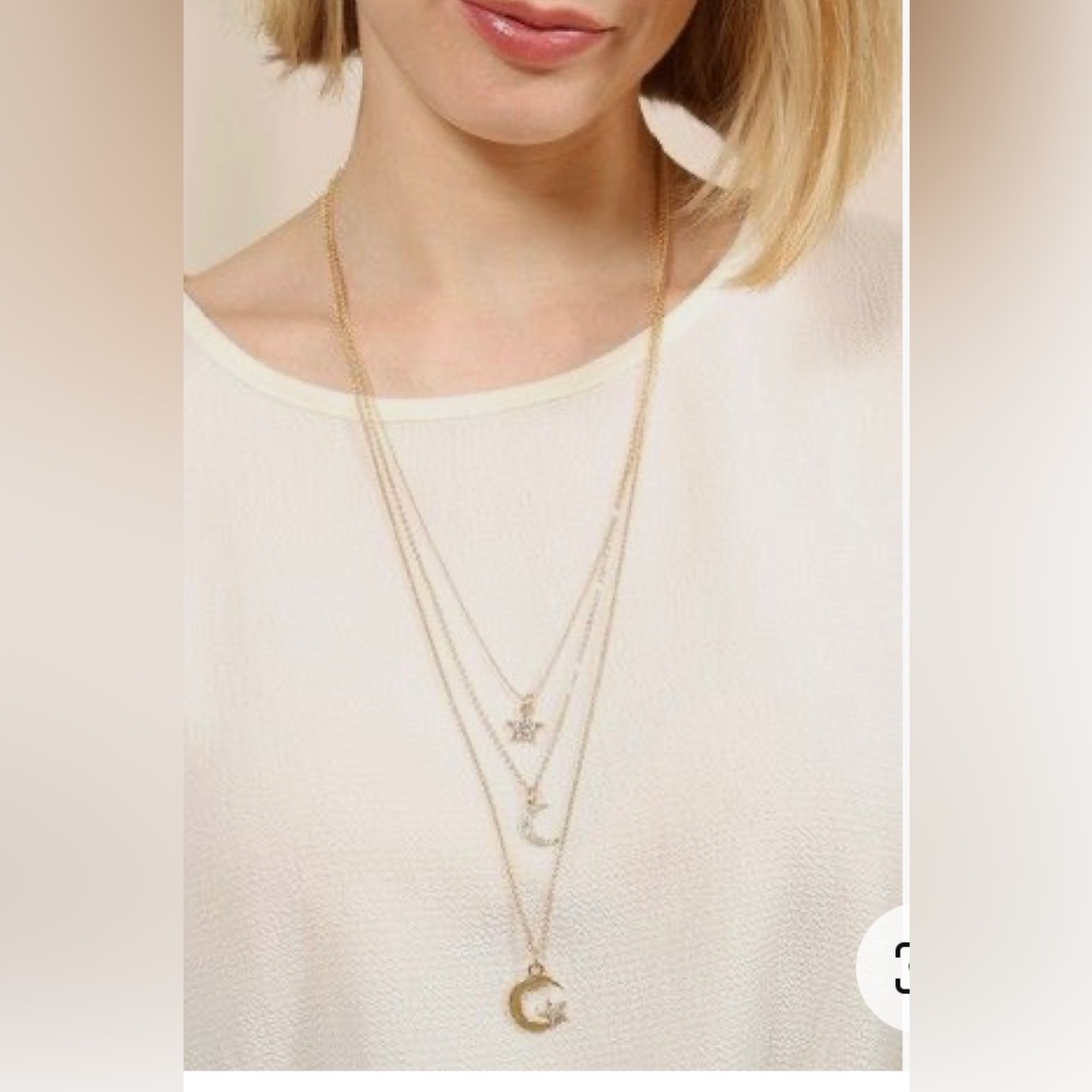 Three Star Necklace